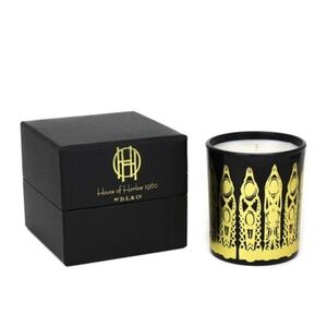 Rare House of Harlow "Winter Kate" Candle Black Art Deco Tumbler